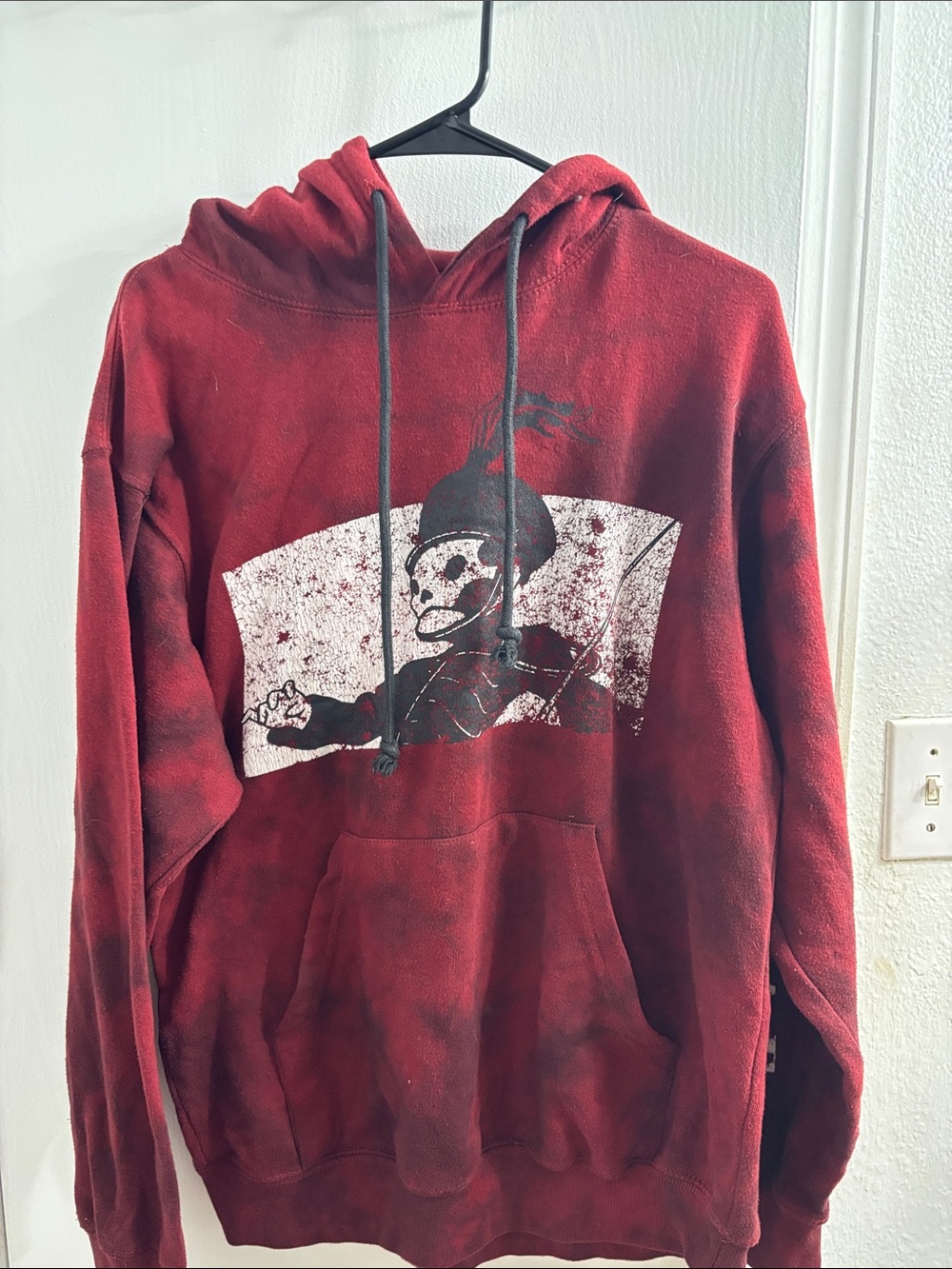 Red Graphic Hoodie Sweatshirt - Men's Casual Pullover